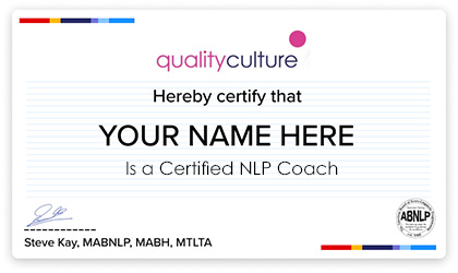 Certified NLP Hypnosis Practitioner Certificate